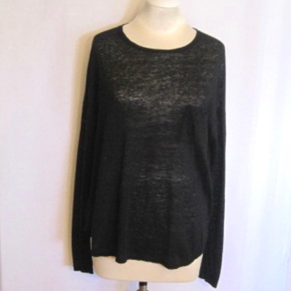 Vince Long Sleeve Linen Top - Picture 4 of 10